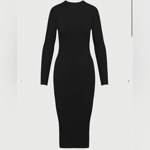 Naked Wardrobe NW Midi Dress black Size M nwot